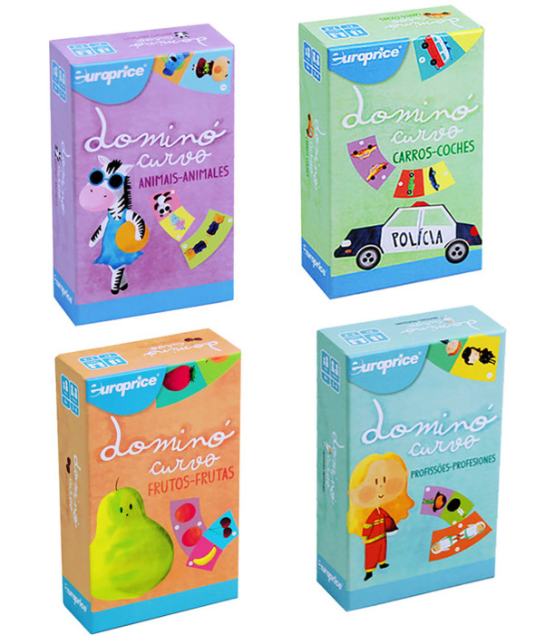 DOMINO CURBAT PENTRU COPII CU IMAGINI, 4 TIPURI Europrice