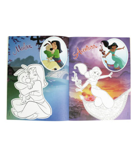 CARTE DE COLORAT DISNEY PRINCESS 16 PAGINI + 3 TIPURI DE STICKERE Europrice
