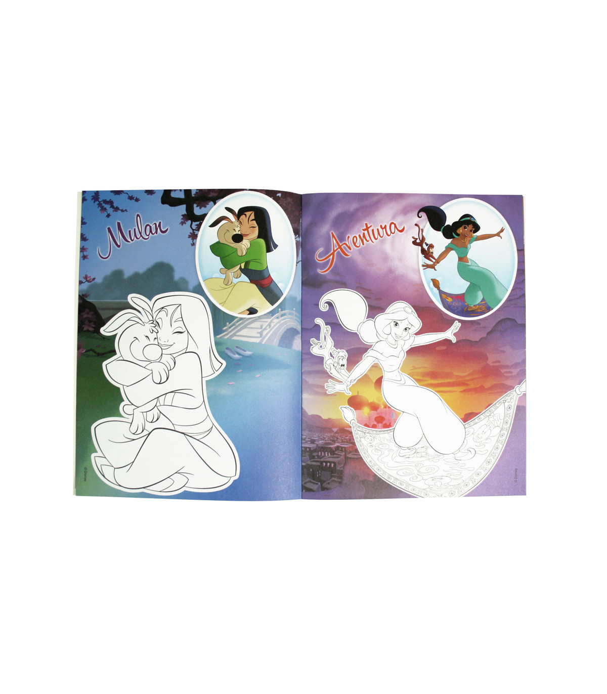 CARTE DE COLORAT DISNEY PRINCESS 16 PAGINI + 3 TIPURI DE STICKERE Europrice
