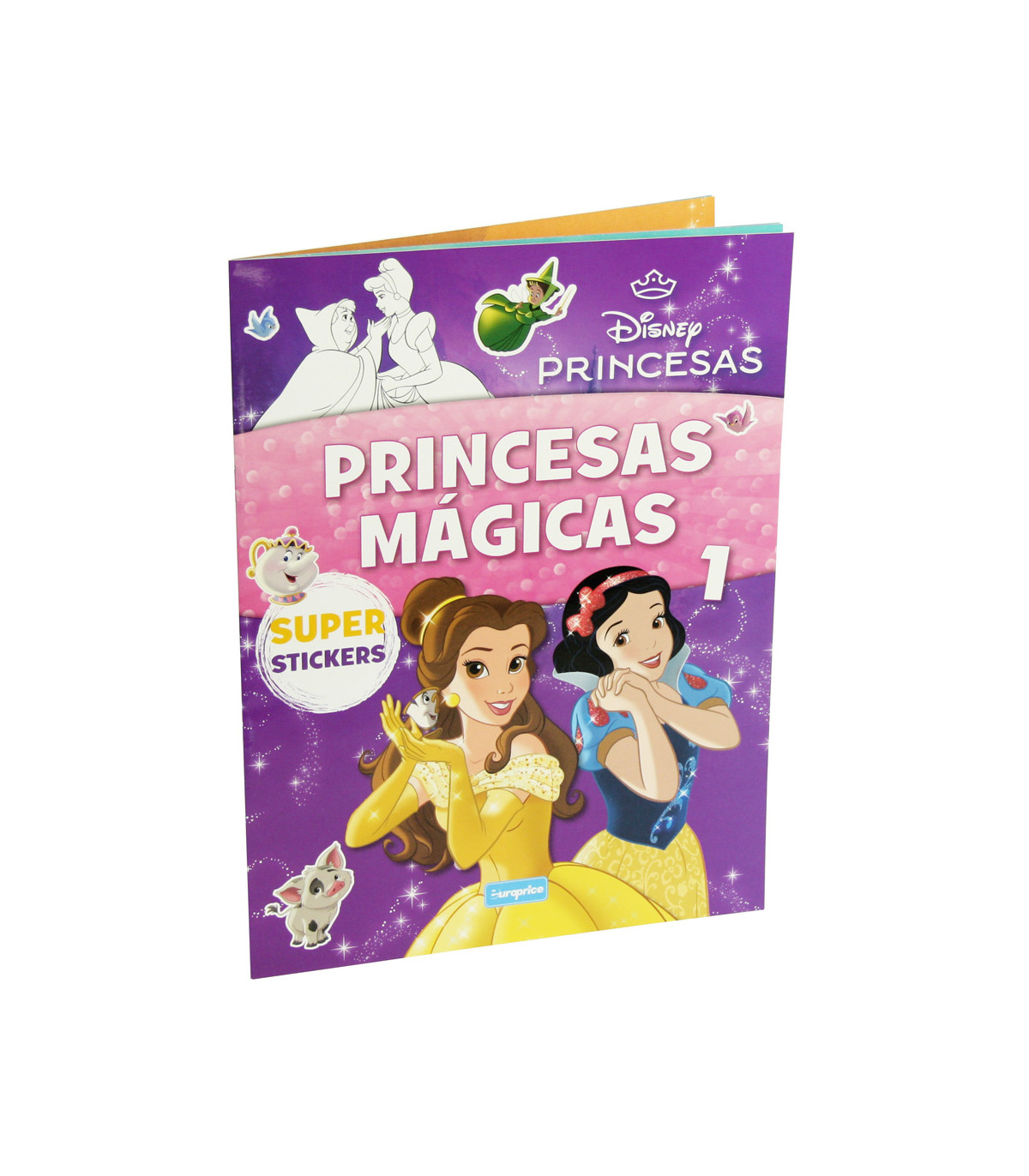CARTE DE COLORAT DISNEY PRINCESS 16 PAGINI + 3 TIPURI DE STICKERE Europrice