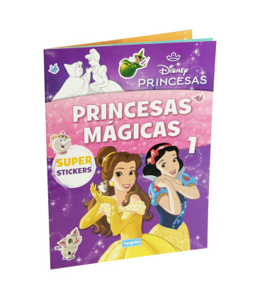 DISNEY PRINCESS COLORING BOOK 16 PAGES + 3 TYPES OF STICKERS Europrice