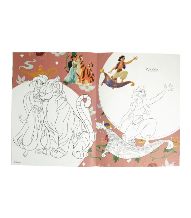 CARTE DE COLORAT DISNEY PRINCESS 16 PAGINI + 3 TIPURI DE STICKERE Europrice
