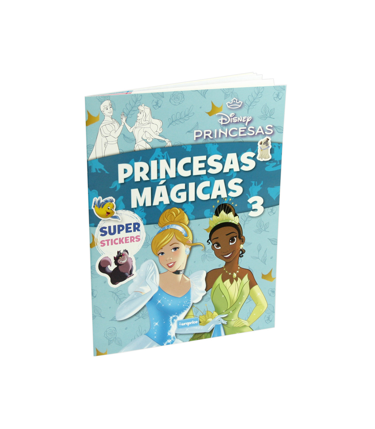 CARTE DE COLORAT DISNEY PRINCESS 16 PAGINI + 3 TIPURI DE STICKERE Europrice