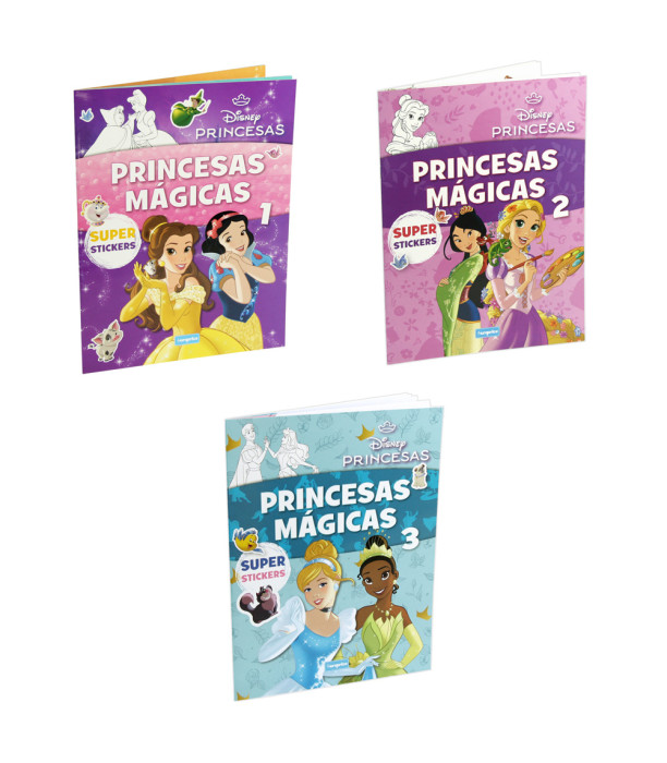CARTE DE COLORAT DISNEY PRINCESS 16 PAGINI + 3 TIPURI DE STICKERE Europrice