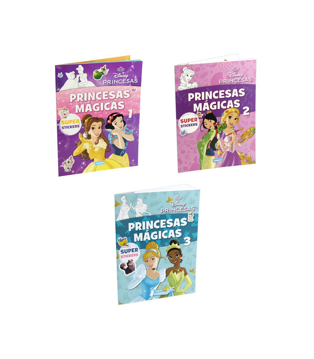 CARTE DE COLORAT DISNEY PRINCESS 16 PAGINI + 3 TIPURI DE STICKERE Europrice