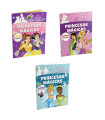 CARTE DE COLORAT DISNEY PRINCESS 16 PAGINI + 3 TIPURI DE STICKERE