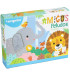 PUZZLE PENTRU COPII 4 ÎN 1 CU PIESE MARI + CARTE DE COLORAT 4 TIPURI Europrice