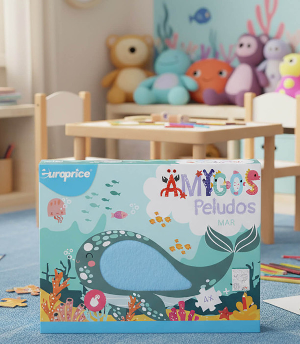 PUZZLE PENTRU COPII 4 ÎN 1 CU PIESE MARI + CARTE DE COLORAT 4 TIPURI Europrice