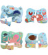 PUZZLE PENTRU COPII 4 ÎN 1 CU PIESE MARI + CARTE DE COLORAT 4 TIPURI Europrice