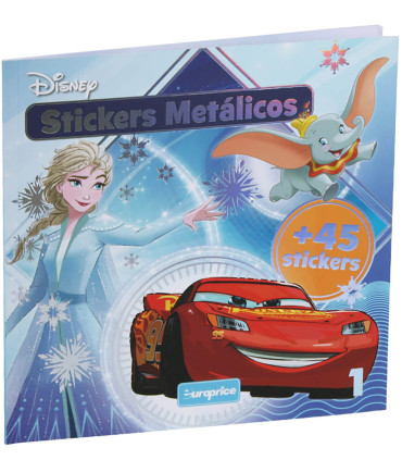 CARTE DE COLORAT DISNEY 24 PAGINI + 45 STICKERE METALICE 3 TIPURI Europrice