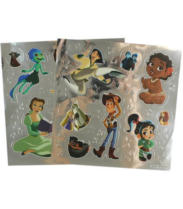 CARTE DE COLORAT DISNEY 24 PAGINI + 45 STICKERE METALICE 3 TIPURI Europrice