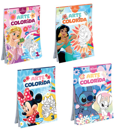 CARNET CAIET DE COLORAT DISNEY ARTE COLORIDA 64 PAGINI 4 TIPURI Europrice