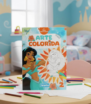 CARNET CAIET DE COLORAT DISNEY ARTE COLORIDA 64 PAGINI 4 TIPURI Europrice