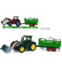 TRACTOR PENTRU COPII CU REMORCĂ ȘI ANIMALE ÎN BLISTER 47 CM Armtoys