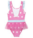 COSTUM DE BAIE ÎNTREG PENTRU COPII MINNIE CU BULINE ȘI TUL 3-7 ANI. Cerda