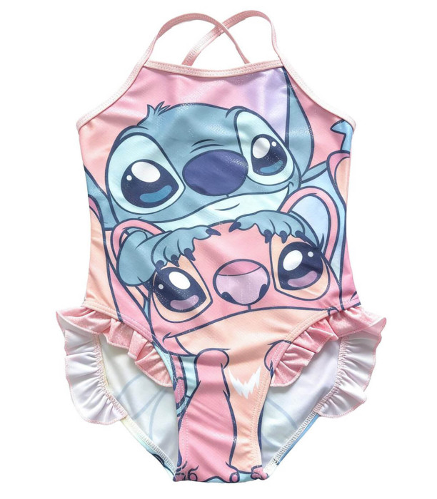 COSTUM DE BAIE ÎNTREG PENTRU COPII STITCH ROZ 5-12 ANI Cerda