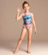 KIDS' ONE-PIECE SWIMSUIT STITCH PINK 5-12 YEARS. Cerda
