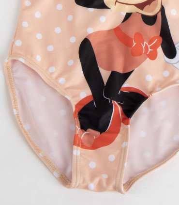 COSTUM DE BAIE ÎNTREG PENTRU COPII MINNIE CU BULINE 3-8 ANI Cerda