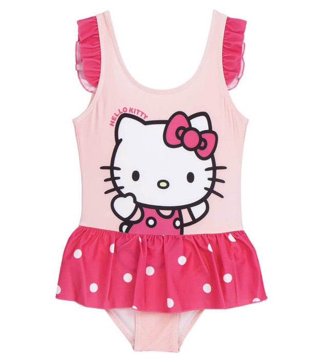 COSTUM DE BAIE ÎNTREG PENTRU COPII CU FUSTIȚĂ HELLO KITTY 3-7 ANI Cerda