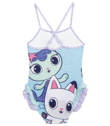 CHILDREN'S ONE-PIECE SWIMSUIT GABBY'S DOLLHOUSE BLUE 2-6 YEARS Cerda