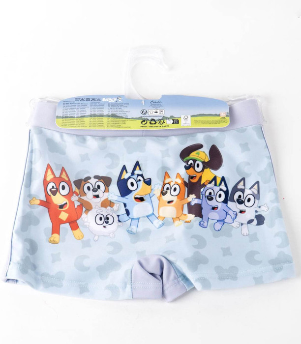 COSTUM DE BAIE BOXERI PENTRU COPII BLUEY 3-8 ANI Cerda