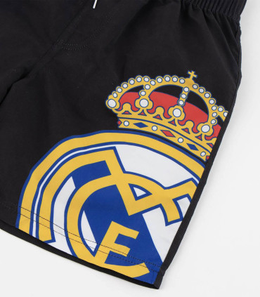SHORT DE BAIE PENTRU COPII REAL MADRID NEGRU 6-14 ANI. Cerda