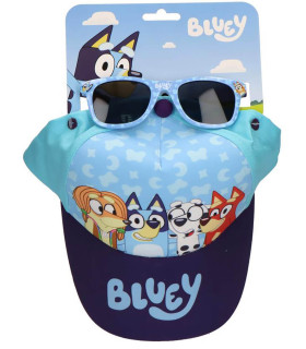 CHILDREN'S CAP WITH VISOR 51 CM + SUNGLASSES BLUEY Cerda