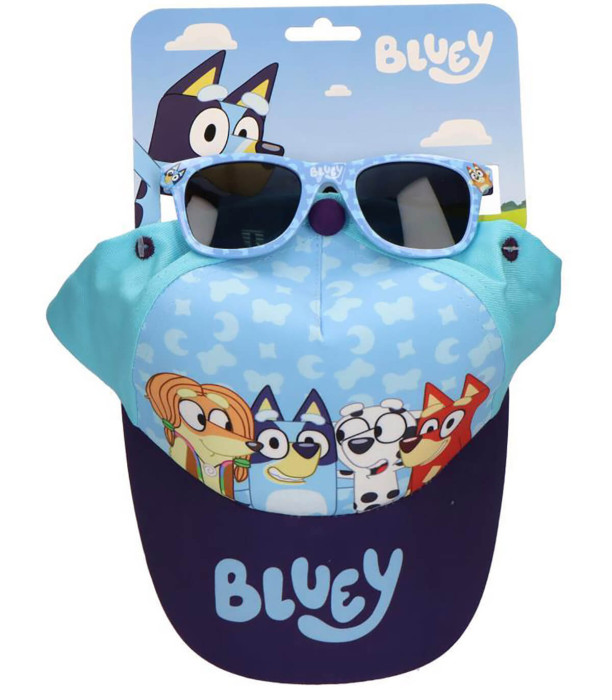 ȘAPCĂ PENTRU COPII CU COZOROC 51 CM + OCHELARI DE SOARE BLUEY Cerda