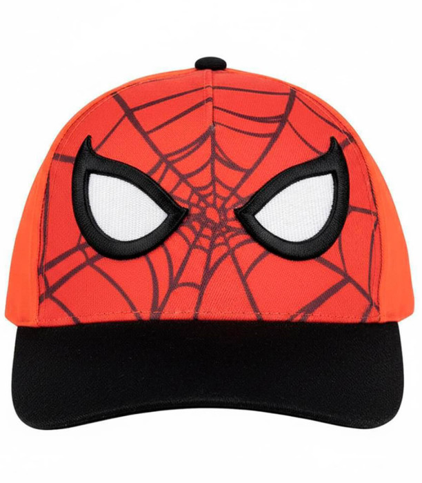 ȘAPCĂ PENTRU COPII CU COZOROC ȘI APLICAȚIE SPIDERMAN 53 CM Cerda