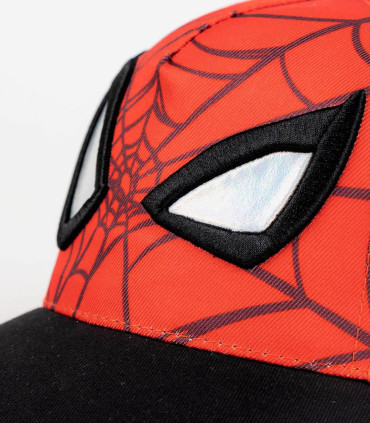 ȘAPCĂ PENTRU COPII CU COZOROC ȘI APLICAȚIE SPIDERMAN 53 CM Cerda