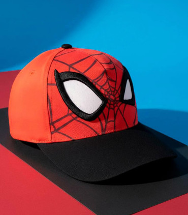 ȘAPCĂ PENTRU COPII CU COZOROC ȘI APLICAȚIE SPIDERMAN 53 CM Cerda