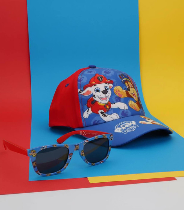 ȘAPCĂ DE COPII CU COZOROC + OCHELARI DE SOARE PAW PATROL Cerda