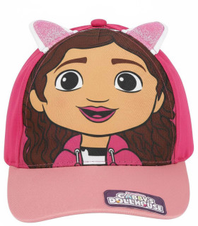 ȘAPCĂ PENTRU COPII CU COZOROC ȘI APLICAȚIE GABBY'S DOLLHOUSE 53 CM Cerda