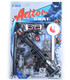 KIT DE POLIȚIE CU MAȘINĂ AUTOMATĂ ȘI PISTON PE CARTON - TRUSE ȘI MUNIȚIE
