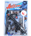 KIT DE POLIȚIE CU MAȘINĂ AUTOMATĂ ȘI PISTON PE CARTON