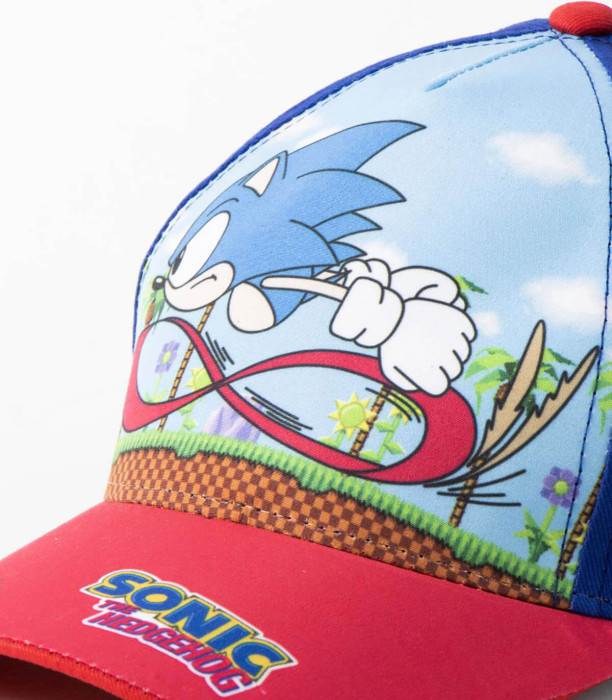 ȘAPCĂ PENTRU COPII CU COZOROC SONIC 53 CM 2 MODELE Cerda