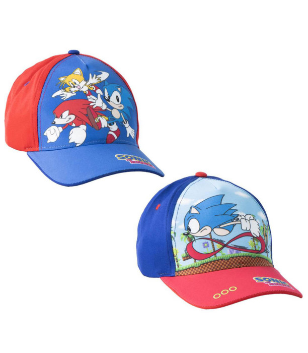 ȘAPCĂ PENTRU COPII CU COZOROC SONIC 53 CM 2 MODELE Cerda
