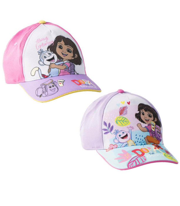 ȘAPCĂ PENTRU COPII CU COZOROC 53 CM DORA 2 MODELE Cerda