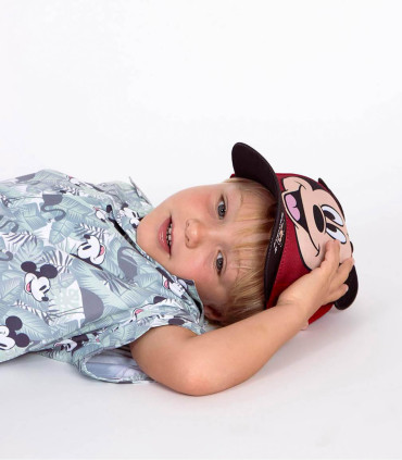 ȘAPCĂ PENTRU COPII CU COZOROC ȘI APLICAȚIE MICKEY 53 CM Cerda