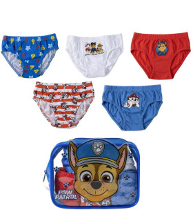 LENJERIE PENTRU BĂIEȚI 5 BUC. ÎN GEANTĂ PAW PATROL 2-8 ANI. Cerda