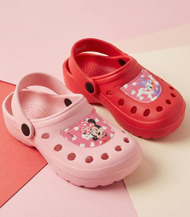 PAPUCI CROCS PENTRU COPII MINNIE 2 CULORI 24-31 Cerda