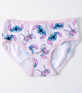 LENJERIE PENTRU FETE 5 BUC. ÎN GEANTĂ STITCH 2-8 ANI. Cerda
