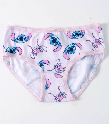 LENJERIE PENTRU FETE 5 BUC. ÎN GEANTĂ STITCH 2-8 ANI. Cerda