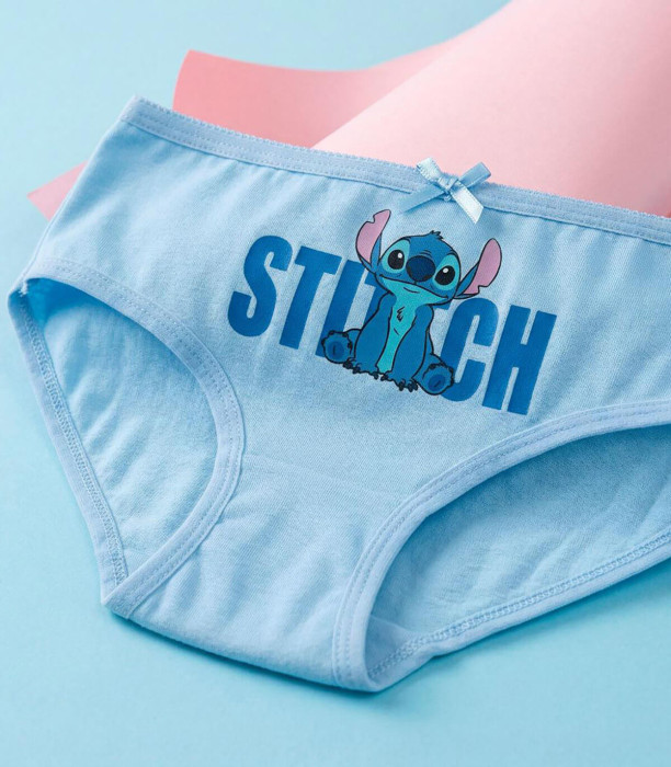 LENJERIE PENTRU FETE 5 BUC. ÎN GEANTĂ STITCH 2-8 ANI. Cerda