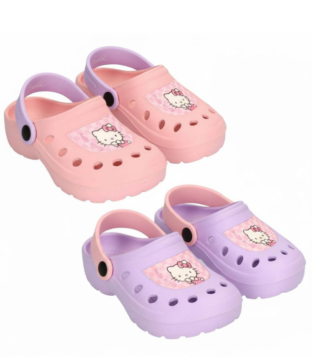 PAPUCI CROCS PENTRU COPII HELLO KITTY 2 CULORI 24-31 Cerda