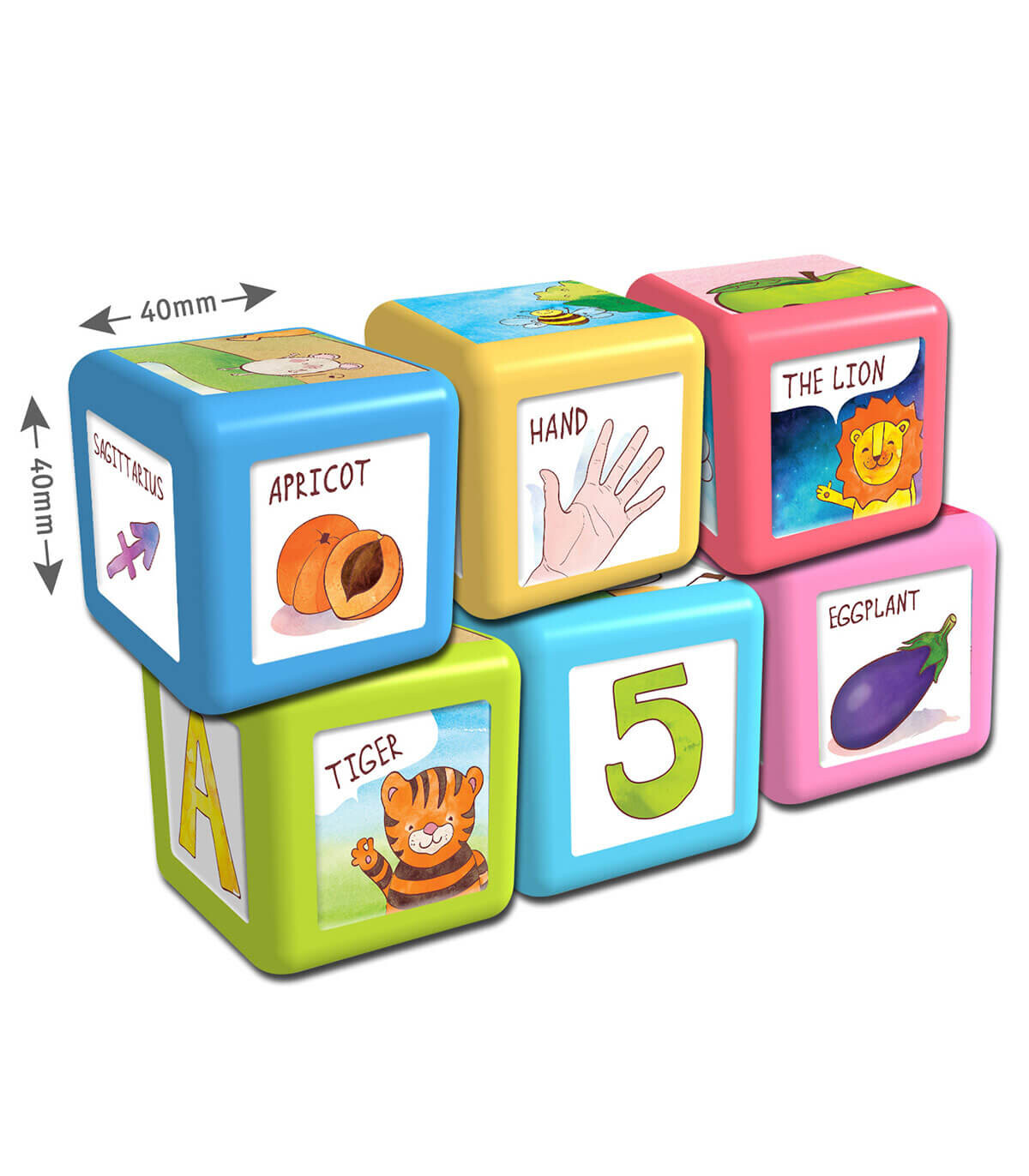 CUBURI DE BEBELUȘI CU STICKERE 36 BUC. - PUZZLE ȘI CUBURI