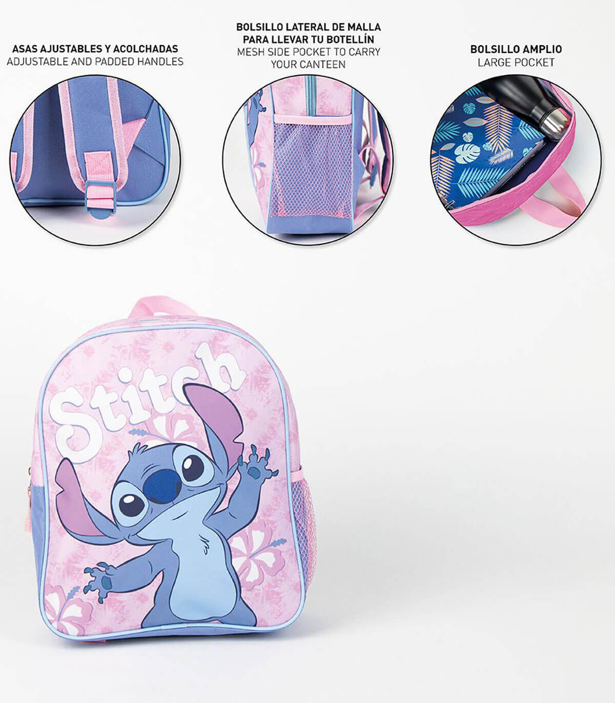 RUCSAC PENTRU ȘCOALĂ STITCH 30X25 CM Cerda