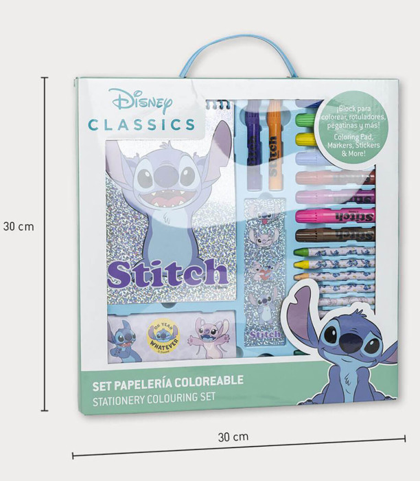 SET DE DESEN CU CARNET ȘI STICKERE STITCH Cerda