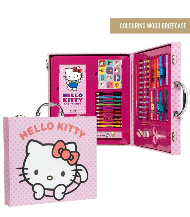 SET DE DESEN ÎN GEANTĂ CU MÂNER METALIC HELLO KITTY Cerda