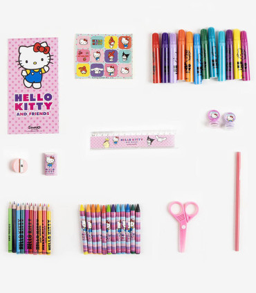 SET DE DESEN ÎN GEANTĂ CU MÂNER METALIC HELLO KITTY Cerda